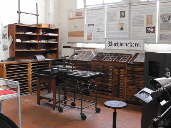 Buchdruckerei im Technikmuseum Magdeburg