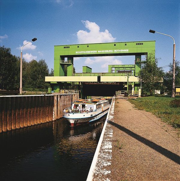 Schiffshebewerk in Magdeburg Rothensee